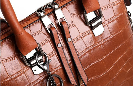 Evelyn - Elegancia del Día a Día Conjunto de Bolsas de Cuero con 4 Piezas