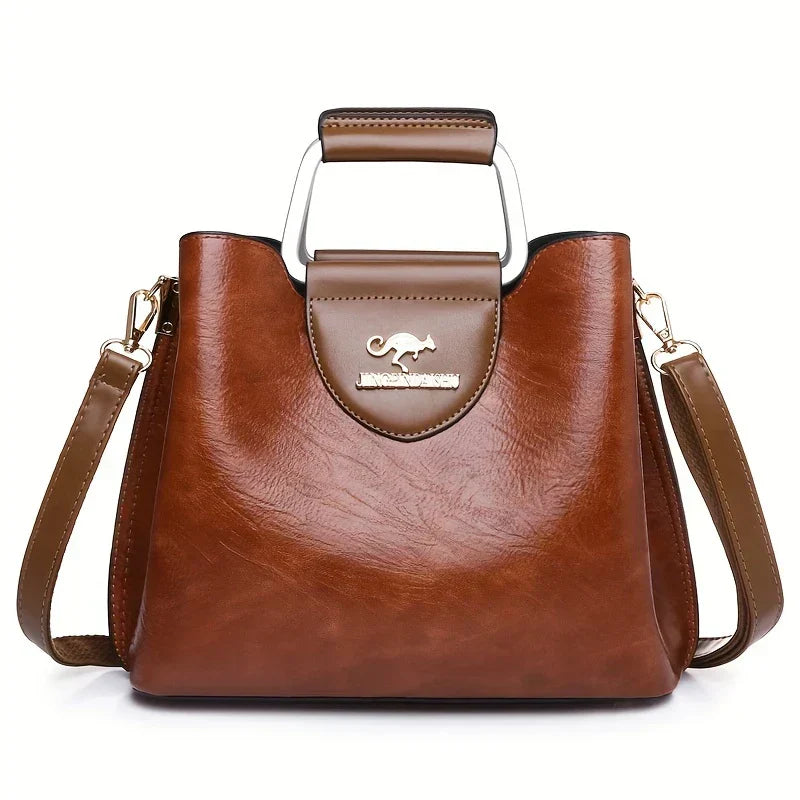 Isabella - Bolsa Bucket de Cuero Chic