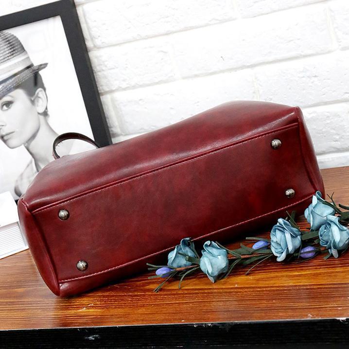 Rosalina - Conjunto de Bolsas de Cuero Vintage Suave con 4 Piezas