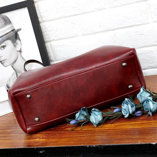 Rosalina - Conjunto de Bolsas de Cuero Vintage Suave con 4 Piezas