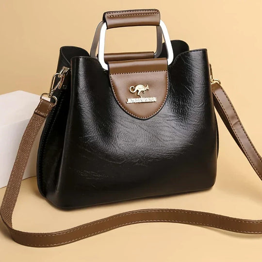 Isabella - Bolsa Bucket de Cuero Chic