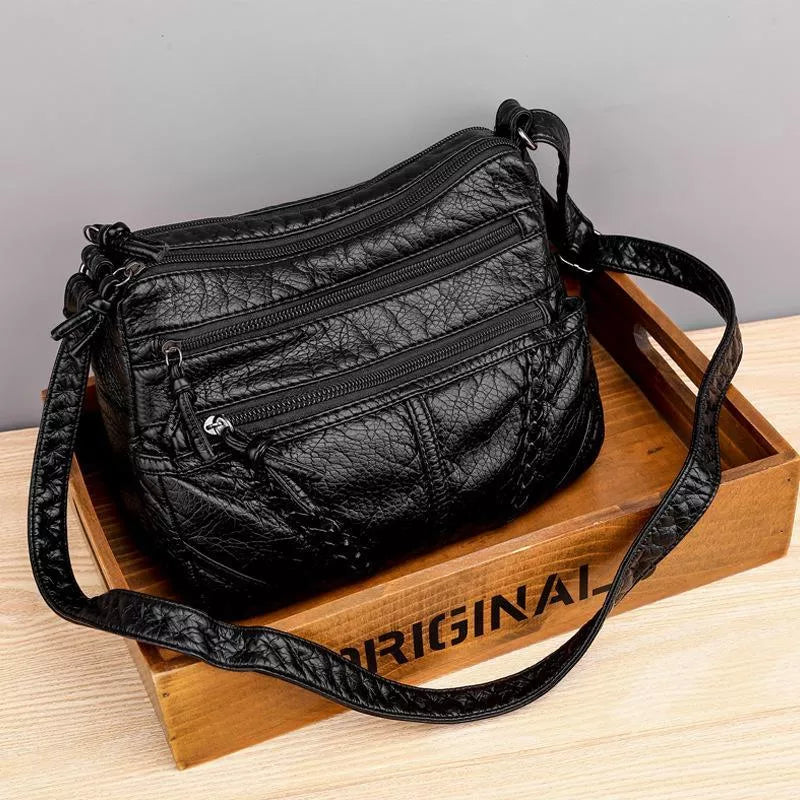 Ellen - Bolsa de Cuero Clásica Harmony