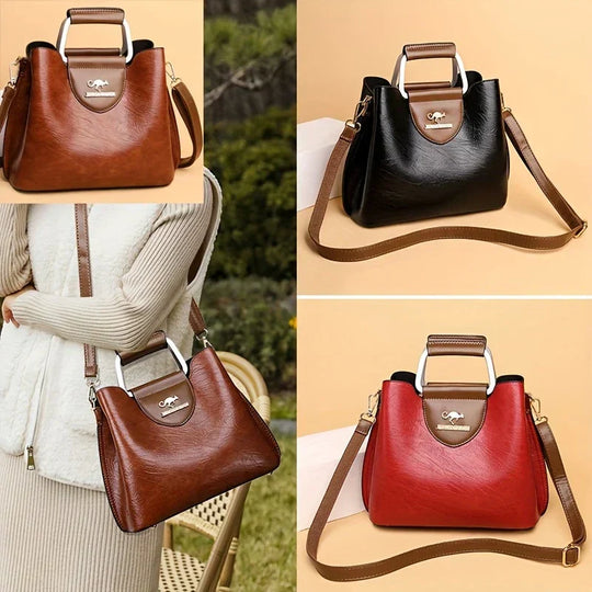 Isabella - Bolsa Bucket de Cuero Chic