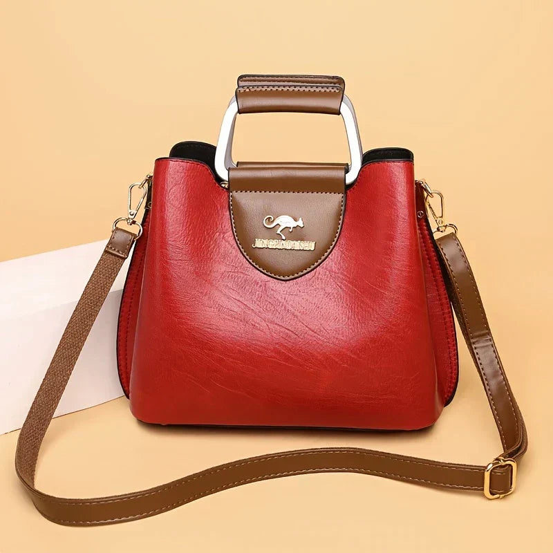Isabella - Bolsa Bucket de Cuero Chic