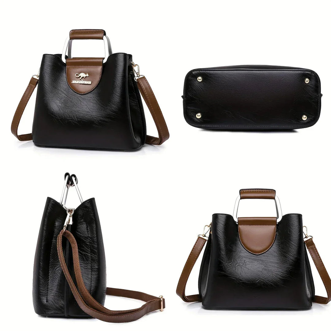 Isabella - Bolsa Bucket de Cuero Chic