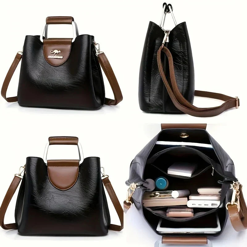 Isabella - Bolsa Bucket de Cuero Chic
