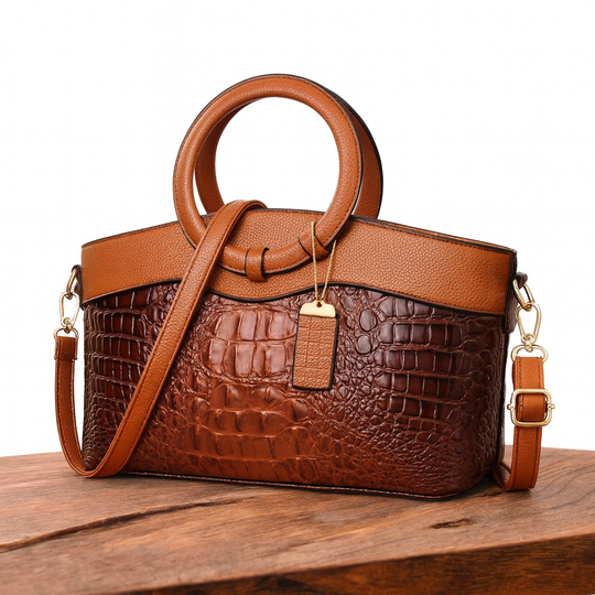 Frances - Bolsa de Hombro de Cuero Clásica Heritage