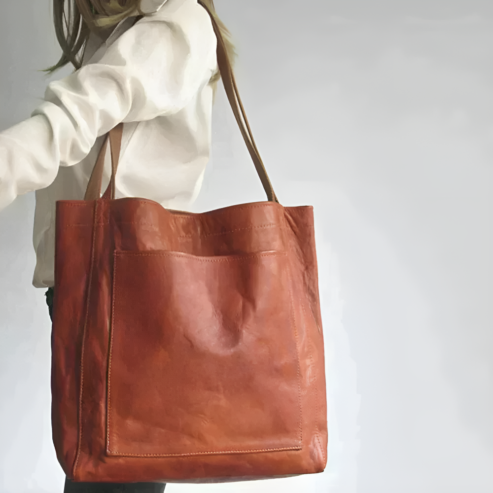 Carol - Bolsa Tote de Cuero Moderna y Chic