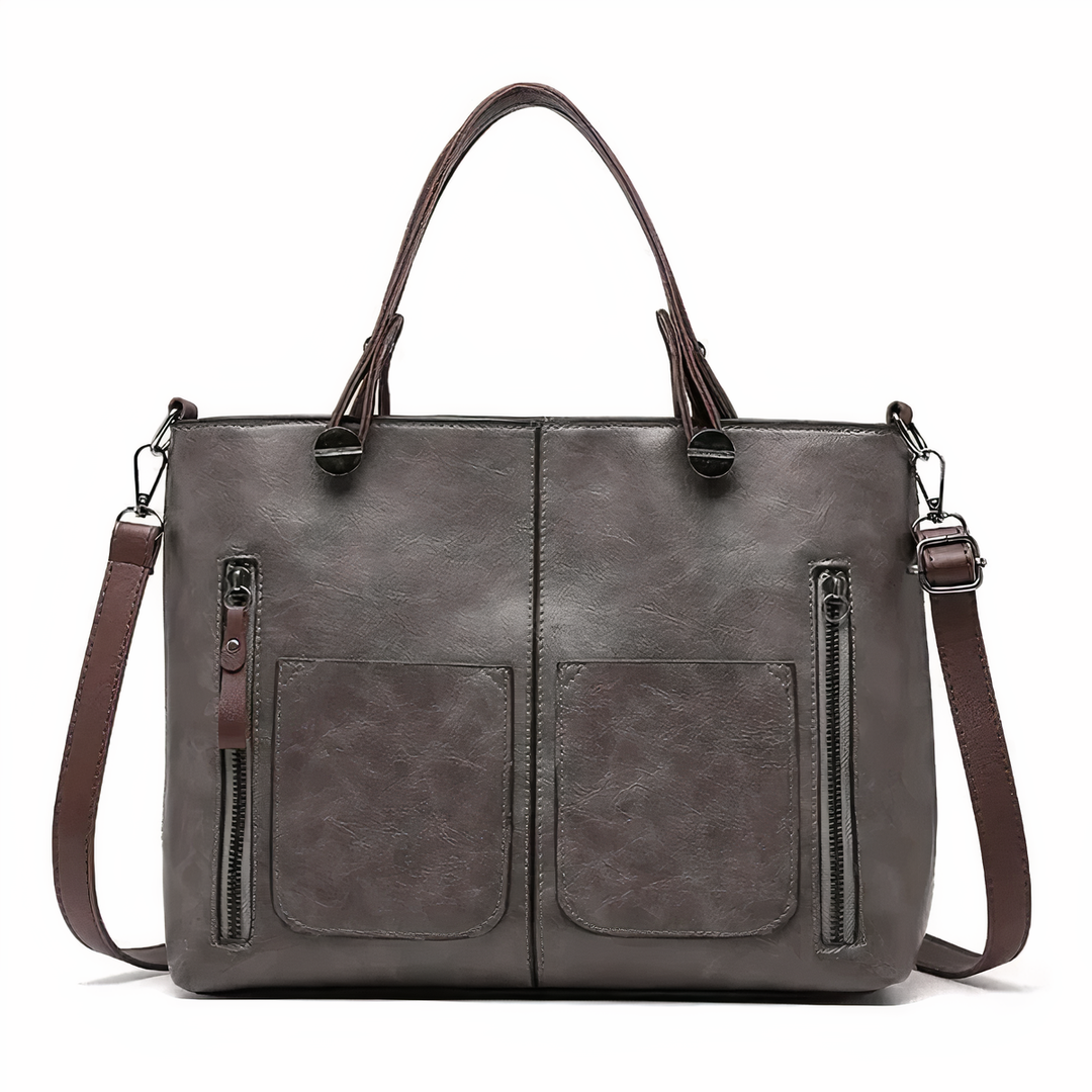Nancy - Bolsa de Hombro Elegancia Atemporal en Cuero