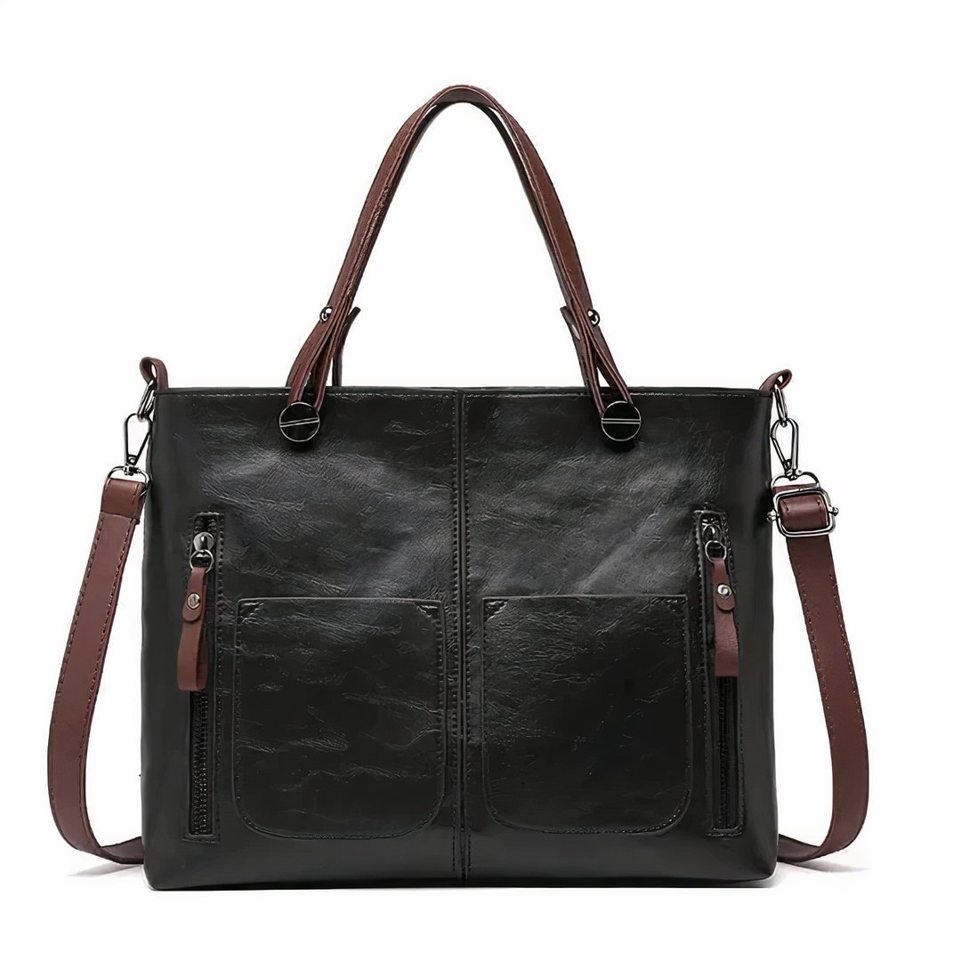 Nancy - Bolsa de Hombro Elegancia Atemporal en Cuero