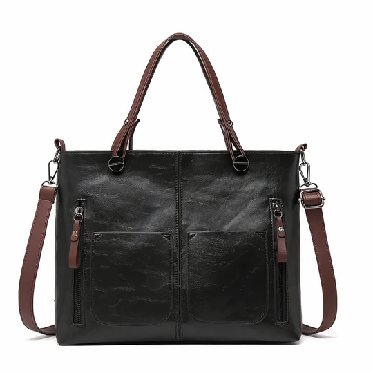Nancy - Bolsa de Hombro Elegancia Atemporal en Cuero