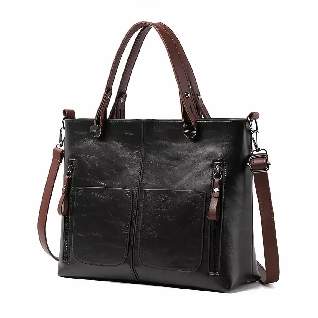 Nancy - Bolsa de Hombro Elegancia Atemporal en Cuero