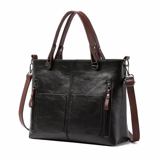 Nancy - Bolsa de Hombro Elegancia Atemporal en Cuero