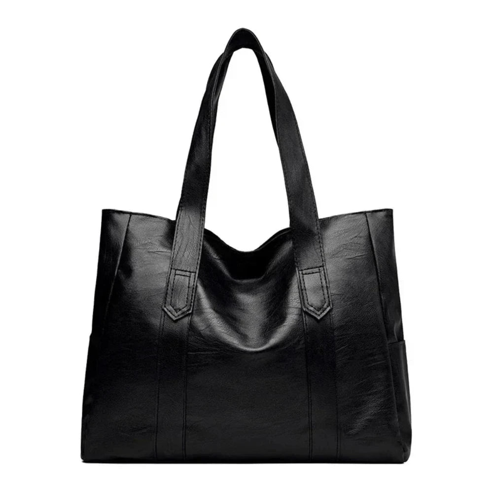 Susana - Bolsa de Hombro de Cuero Lujosa Minimalista