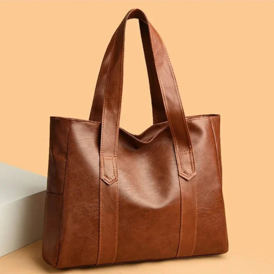 Susana - Bolsa de Hombro de Cuero Lujosa Minimalista