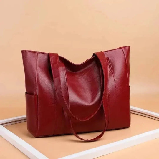 Susana - Bolsa de Hombro de Cuero Lujosa Minimalista