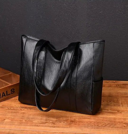 Susana - Bolsa de Hombro de Cuero Lujosa Minimalista