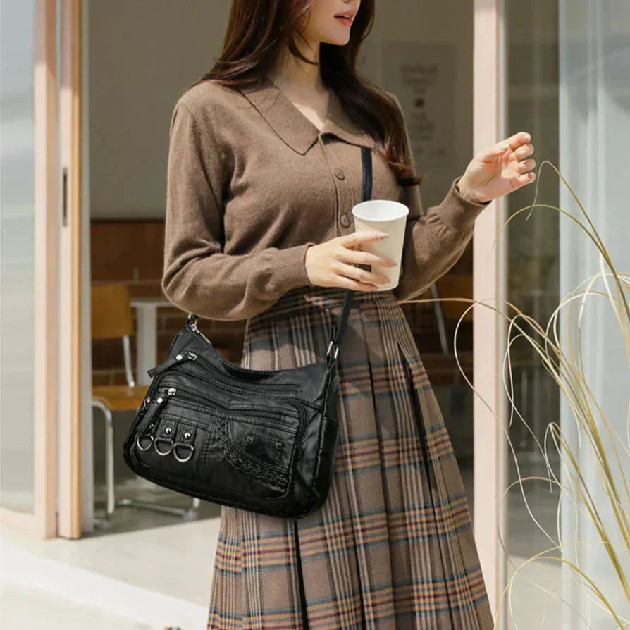 Olivia - Bolsa de Hombro Elegante con Encanto Vintage
