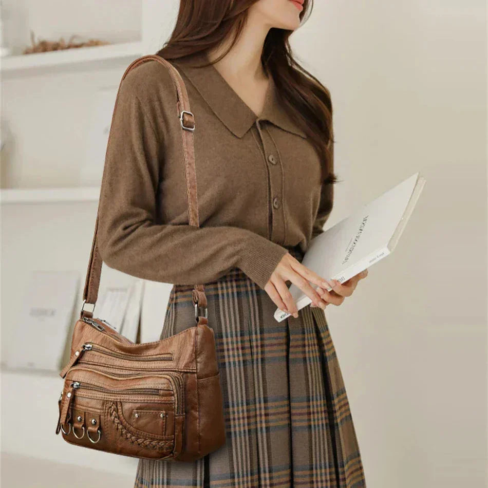 Olivia - Bolsa de Hombro Elegante con Encanto Vintage