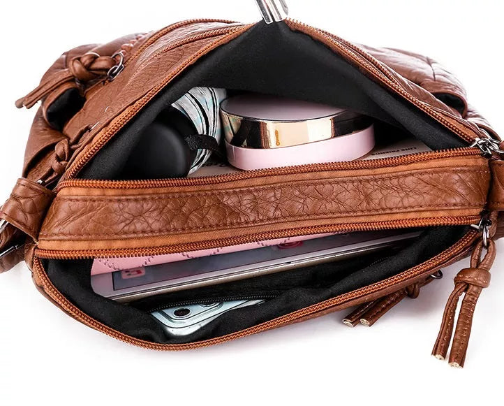 Ellen - Bolsa de Cuero Clásica Harmony