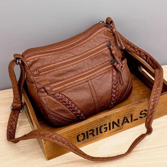 Ellen - Bolsa de Cuero Clásica Harmony