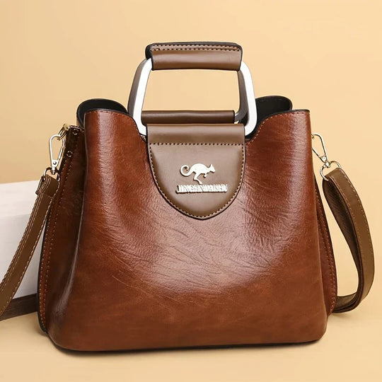 Isabella - Bolsa Bucket de Cuero Chic