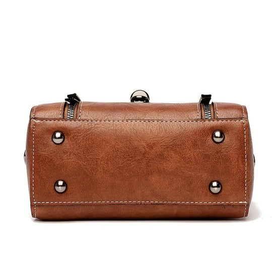 Zoe - Bolsa de Hombro de Cuero Elegancia Atemporal