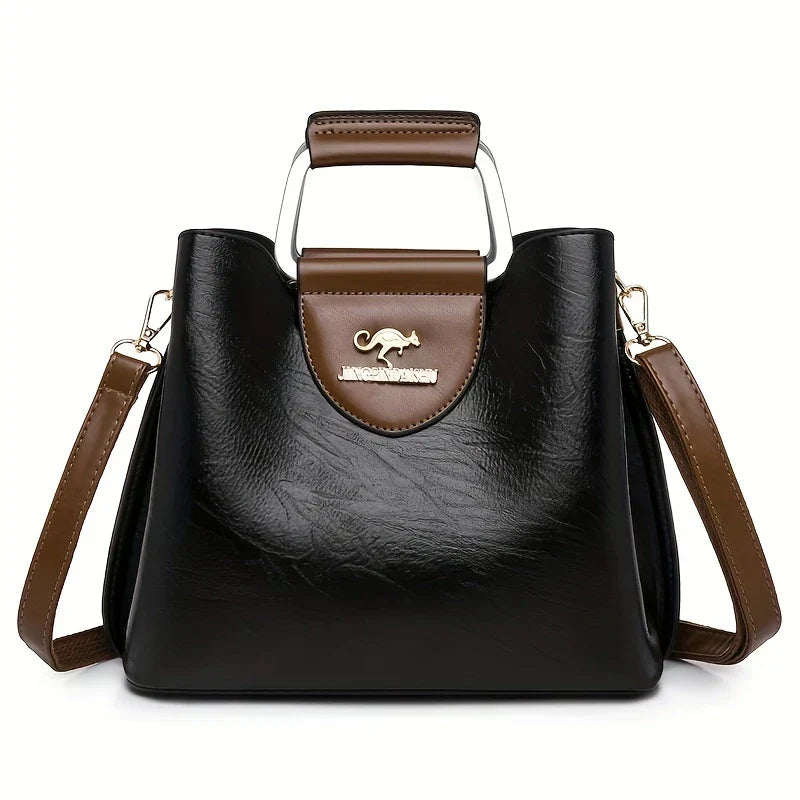 Isabella - Bolsa Bucket de Cuero Chic