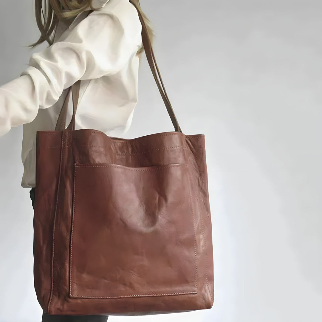 Carol - Bolsa Tote de Cuero Moderna y Chic
