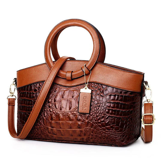 Frances - Bolsa de Hombro de Cuero Clásica Heritage