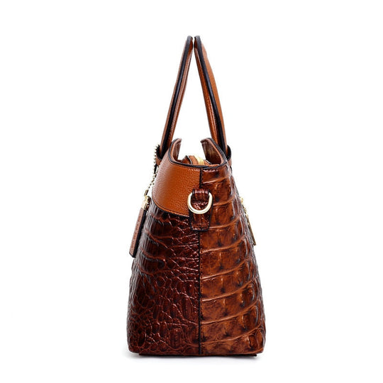 Frances - Bolsa de Hombro de Cuero Clásica Heritage