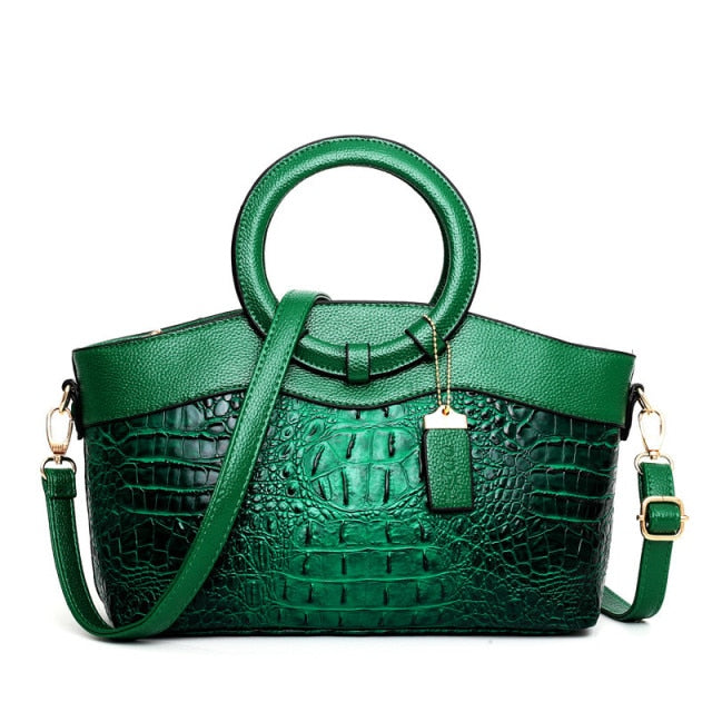 Frances - Bolsa de Hombro de Cuero Clásica Heritage