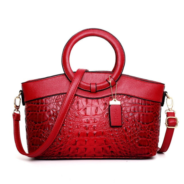 Frances - Bolsa de Hombro de Cuero Clásica Heritage