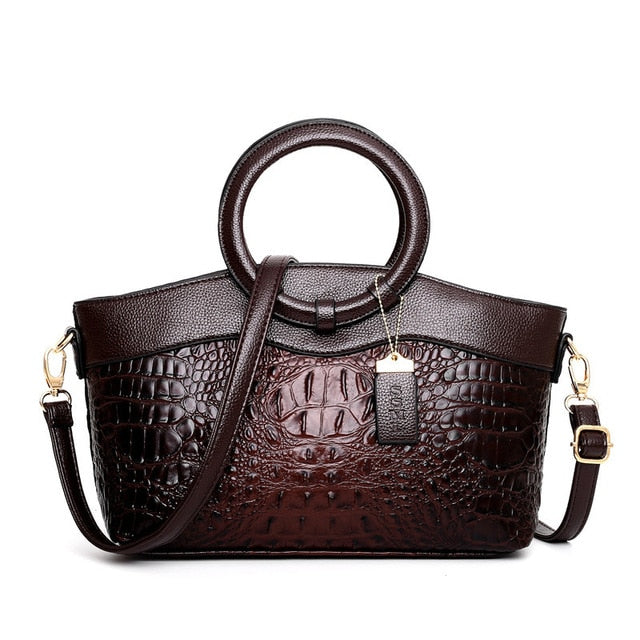 Frances - Bolsa de Hombro de Cuero Clásica Heritage