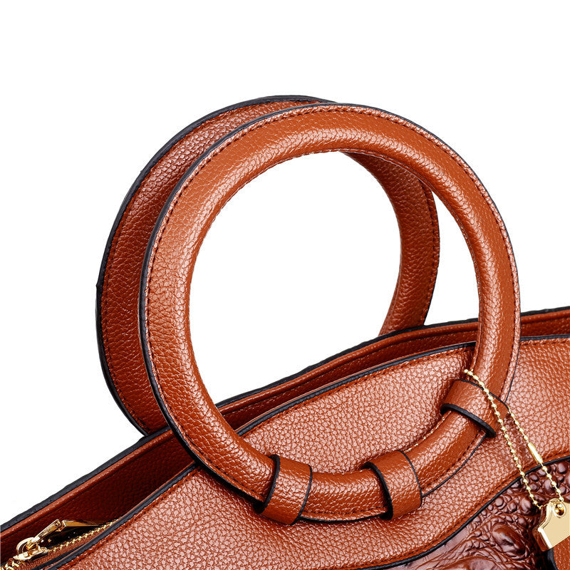 Frances - Bolsa de Hombro de Cuero Clásica Heritage