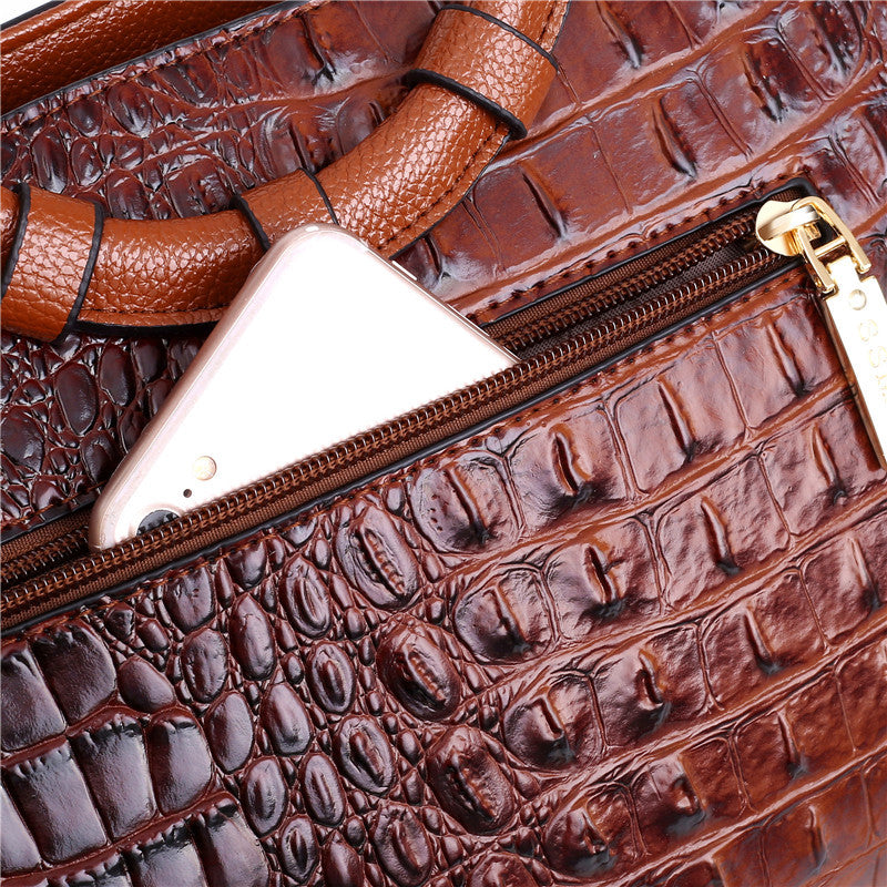 Frances - Bolsa de Hombro de Cuero Clásica Heritage