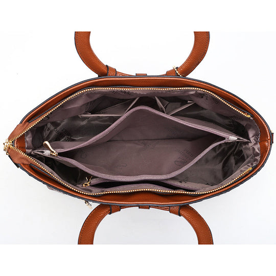 Frances - Bolsa de Hombro de Cuero Clásica Heritage